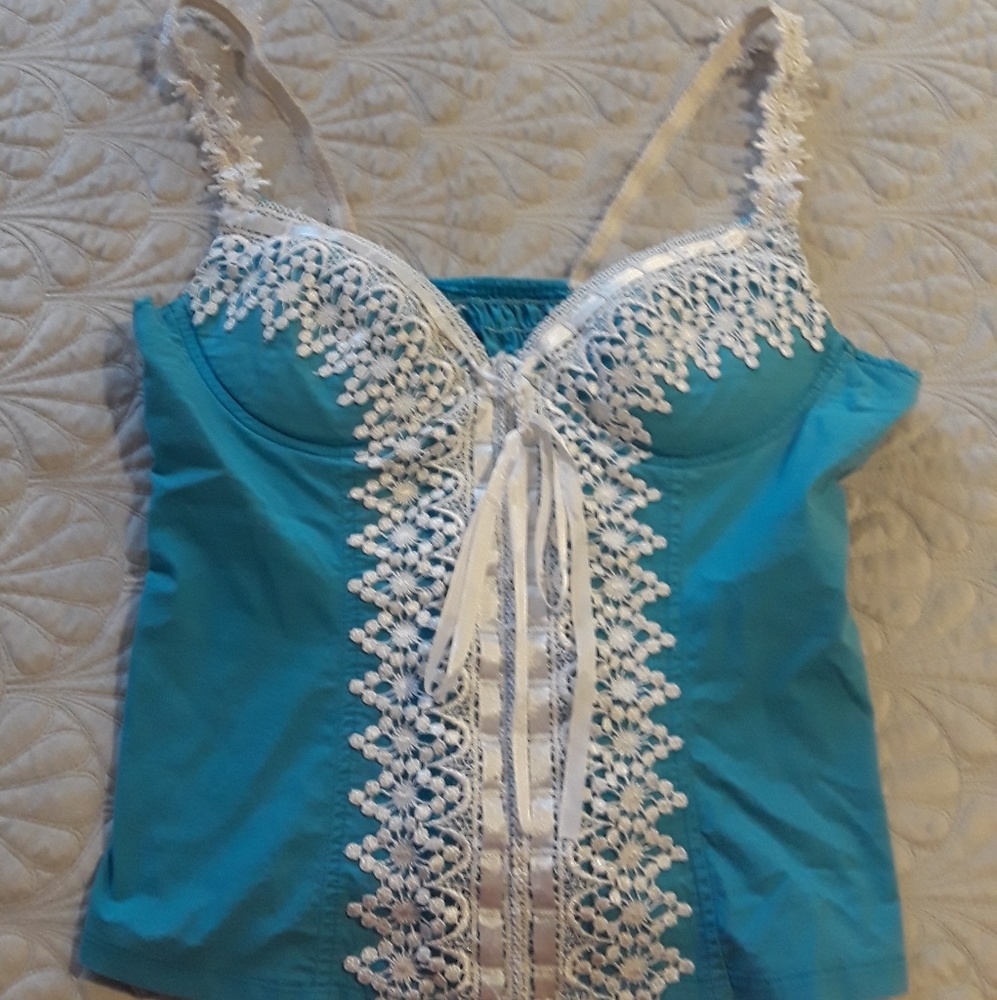 ❤Blue Boostier Tank Top❤
